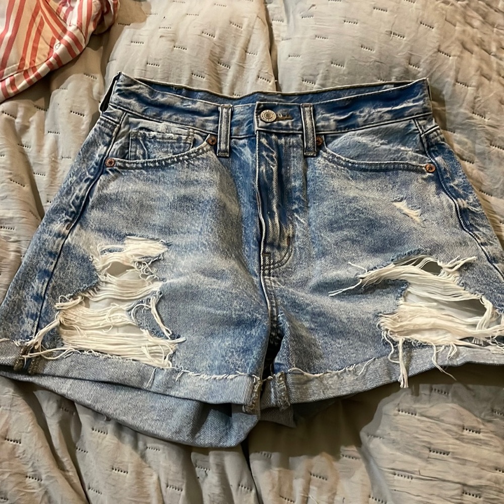 American eagle high waisted blue Jean shorts